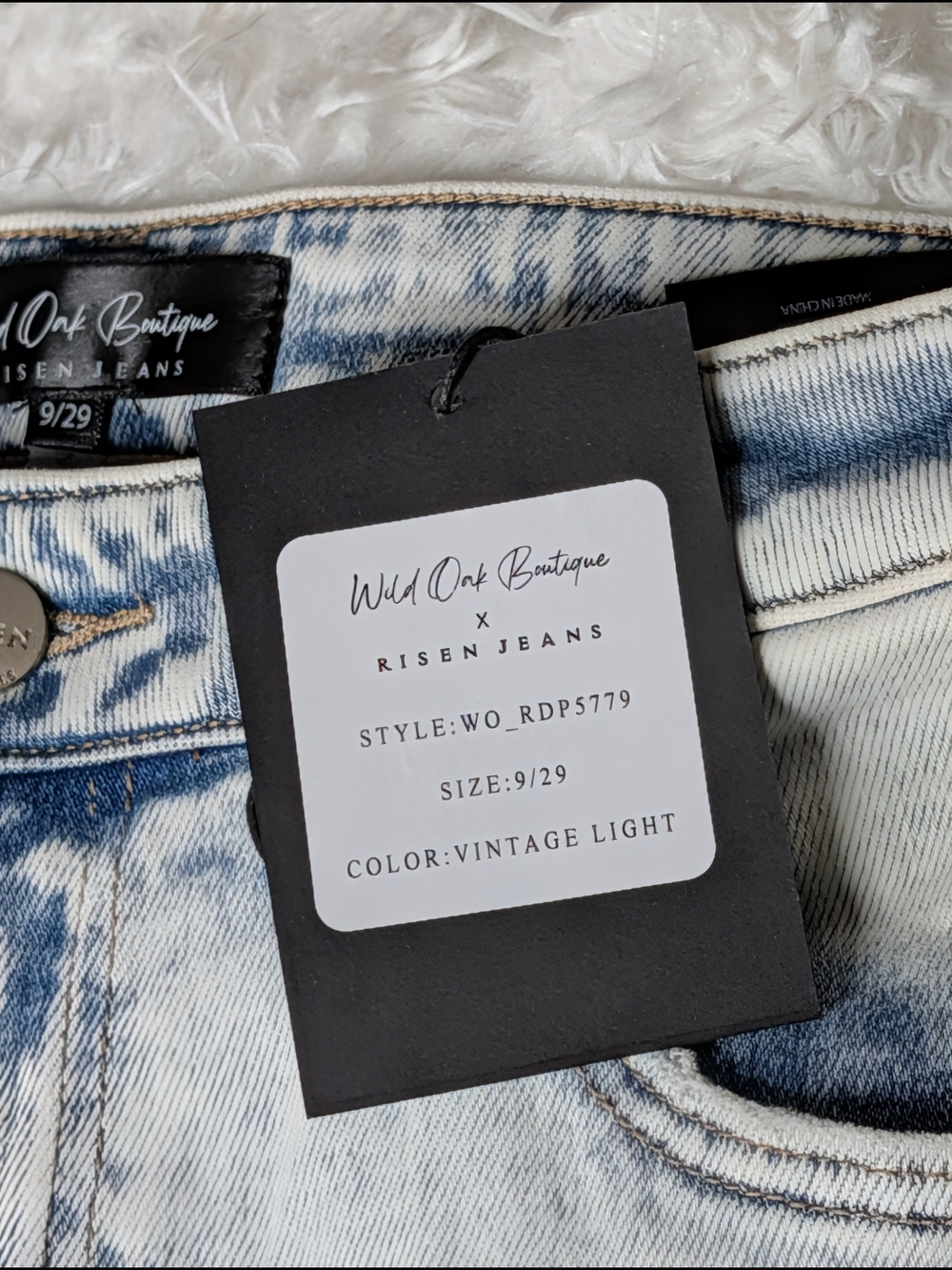 Wild Oak Boutique x Risen Jeans High Rise Jeans - Vintage Light